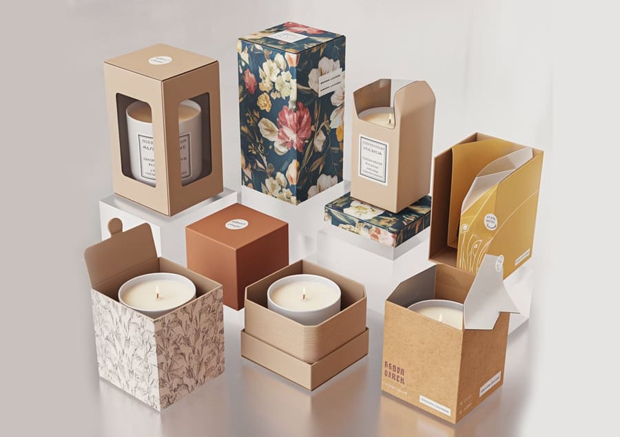 candle boxes with window